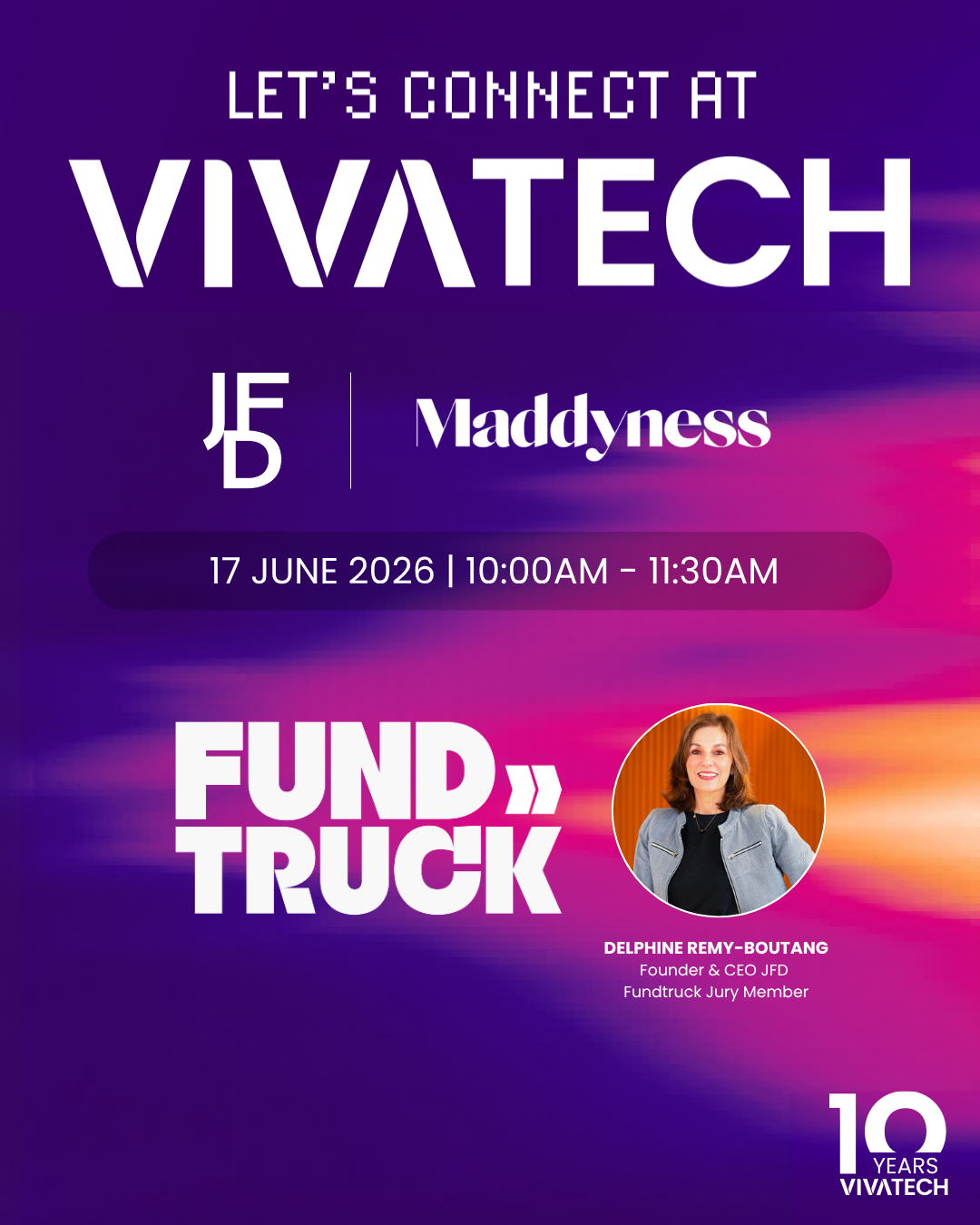JFD à VivaTech 2026 avec le Fundtruck by Maddyness