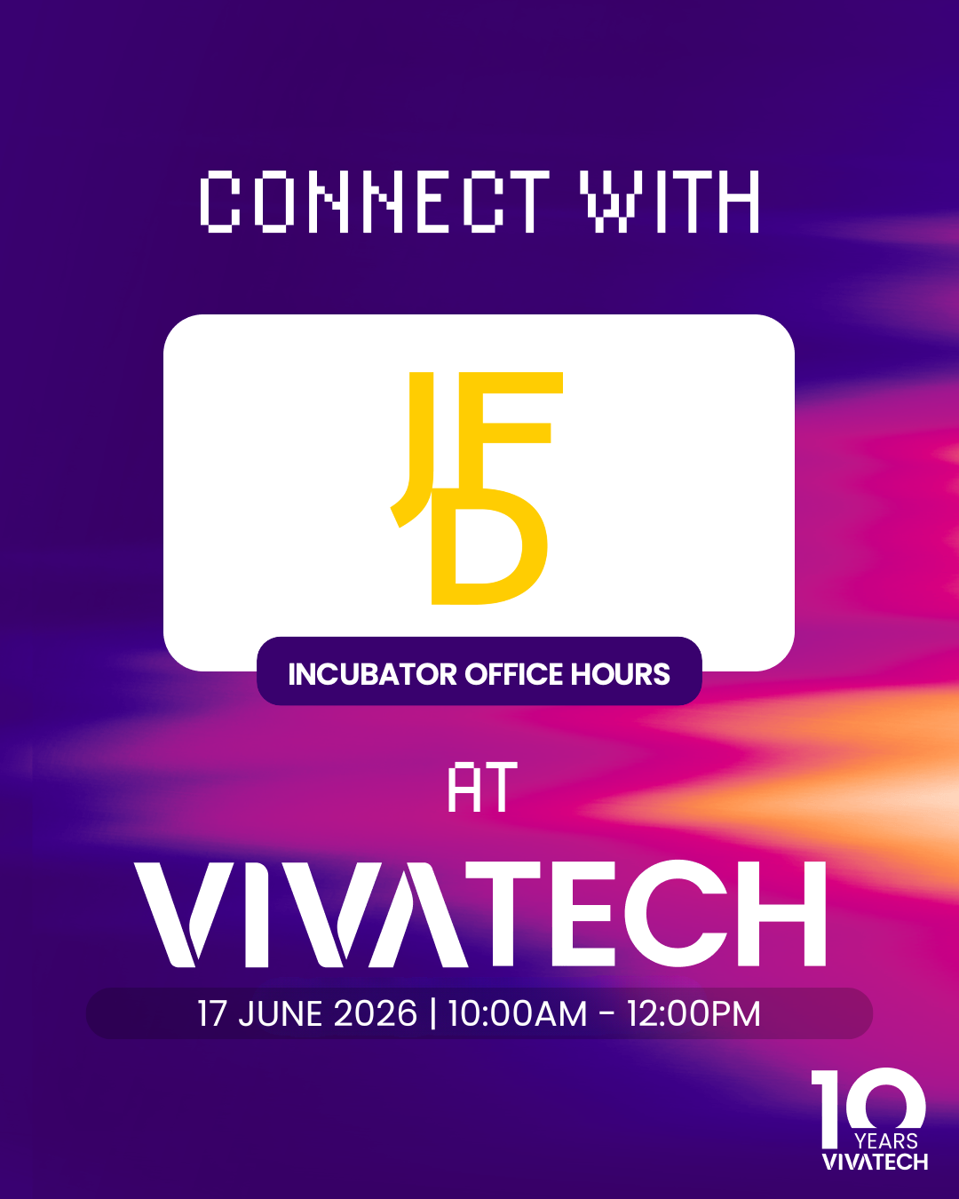 JFD Incubator Office Hours à VivaTech 2026