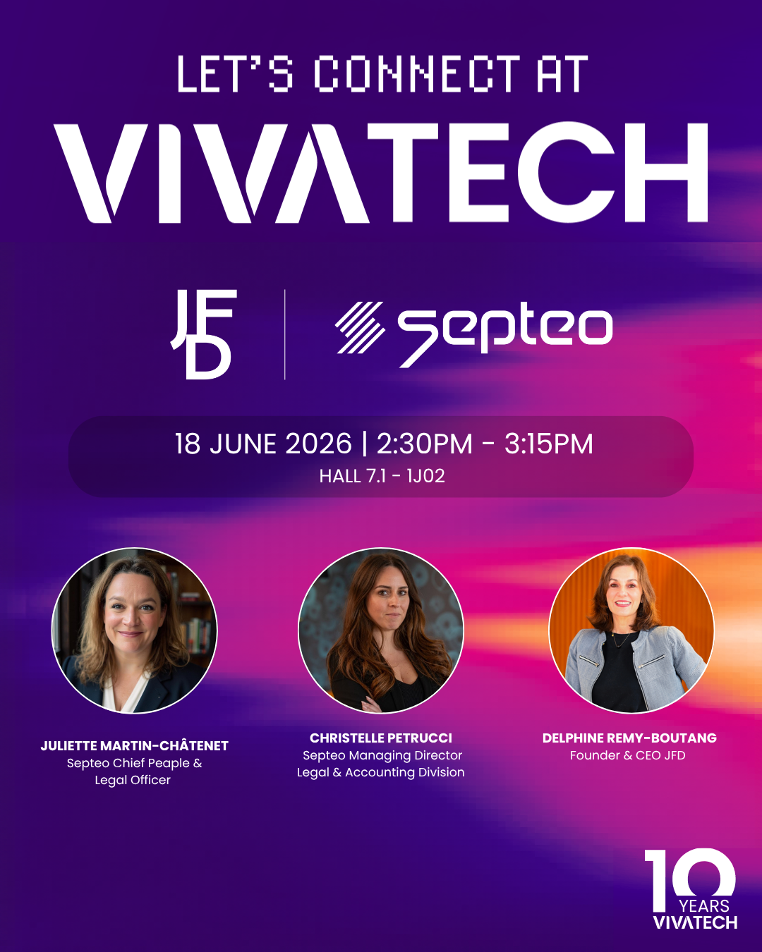 JFD à VivaTech 2026 avec Septeo